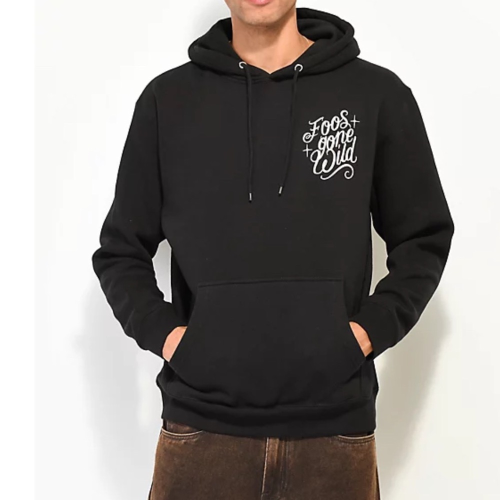 Black Graphic Hoodie